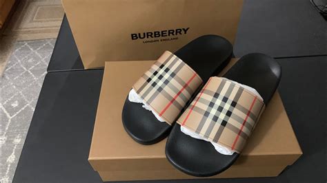 burberry slides fake|burberry shoes stitching.